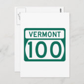 Route 100, Vermont, Verenigde Staten Briefkaart (Voorkant / Achterkant)