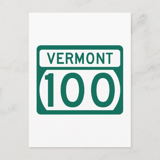 Route 100, Vermont, Verenigde Staten Briefkaart (Voorkant)