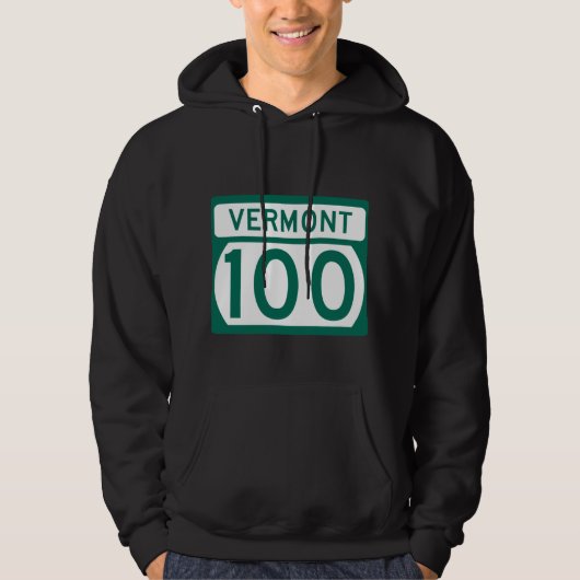 Route 100, Vermont, Verenigde Staten Hoodie (Voorkant)