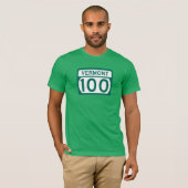 Route 100, Vermont, Verenigde Staten T-shirt (Voorkant volledig)