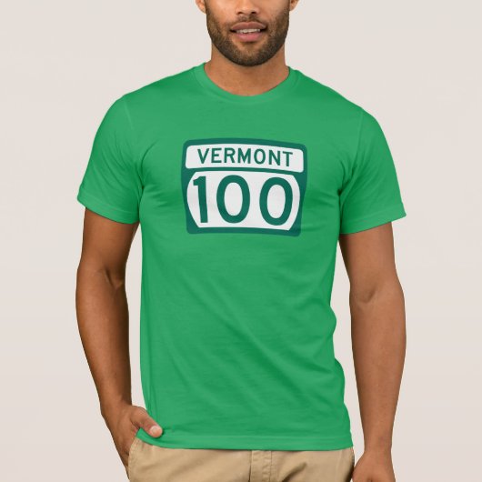 Route 100, Vermont, Verenigde Staten T-shirt (Voorkant)