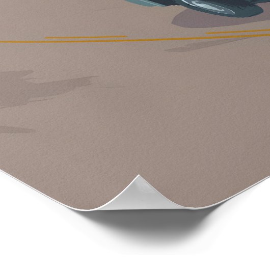 Route 101 VS Reisposter Poster (Hoek)