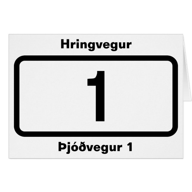 Route 1 (Þjóðvegur 1) Ring Road (Hringvegur) (Voorkant Horizontaal)