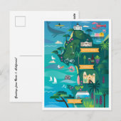 Route 1 Californisch Briefkaart (Voorkant / Achterkant)