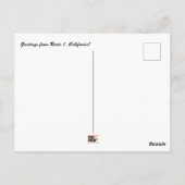 Route 1 Californisch Briefkaart (Achterkant)