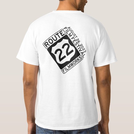 Route 22 Filmwerken Filmfestival 2023 T-shirt (Achterkant)