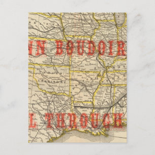 Route 2 van koningin en halve maan briefkaart