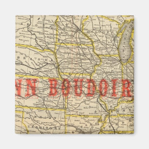 Route 2 van koningin en halve maan magneet