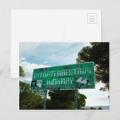 Route 375, Buitenaardse Briefkaart op de weg (Voorkant / Achterkant)