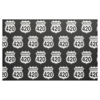 Route 420 US-verkeersbord Stof