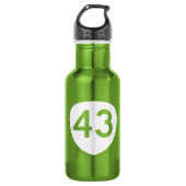 Route 43, Oregon, Verenigde Staten Waterfles (Voorkant)