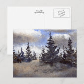 "Route 55 Clouds #3" Briefkaart Landwegen (Voorkant / Achterkant)