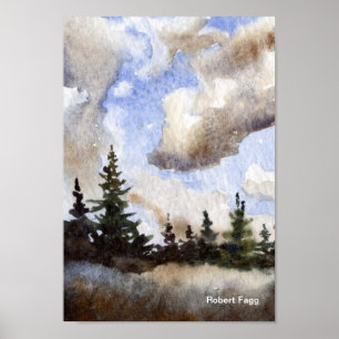 Route 55 de Kunstdruk van Clouds Poster