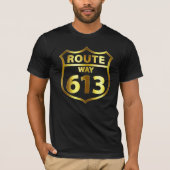 Route 613 - Man Gold T-shirt (Voorkant)