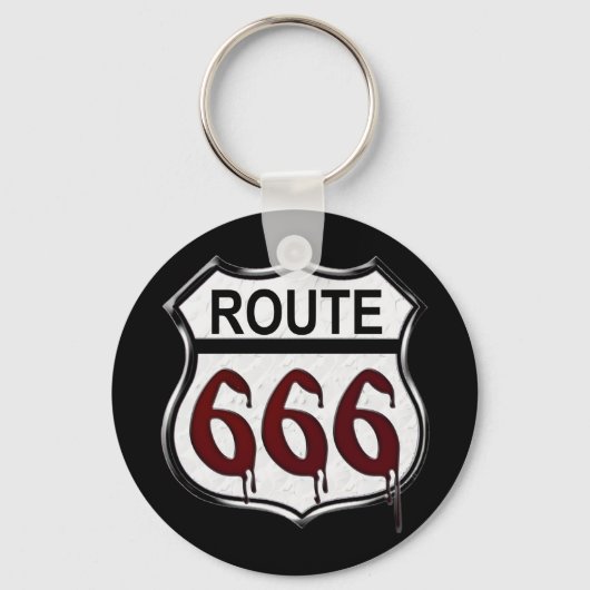 Route 666 sleutelhanger (Voorkant)