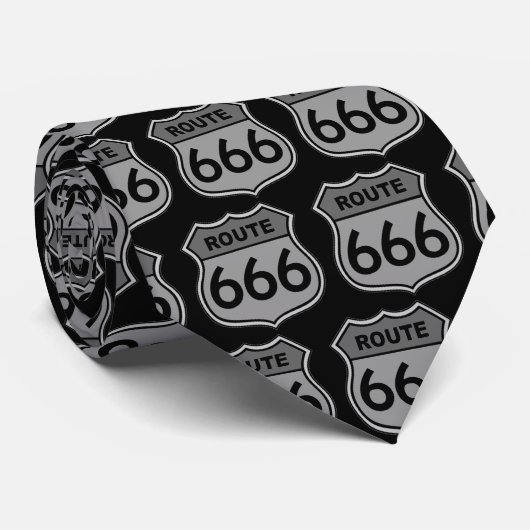 Route 666 Stropdas (Opgerold)