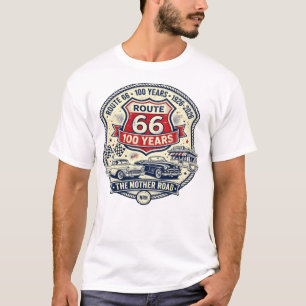 Route 66 100 Jaar 1926–2026 Vintage Heren T-Shirt