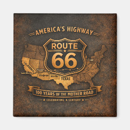 Route 66 100 Jaar Landmark Magneet