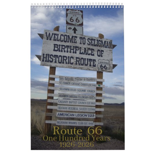 Route 66 - 100 - One Hundred Years Old 1026 -2026 Kalender (Hoes)