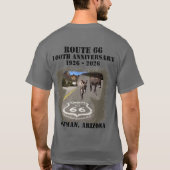 Route 66 100th Anniversary Oatman Arizona Back T-shirt (Achterkant)