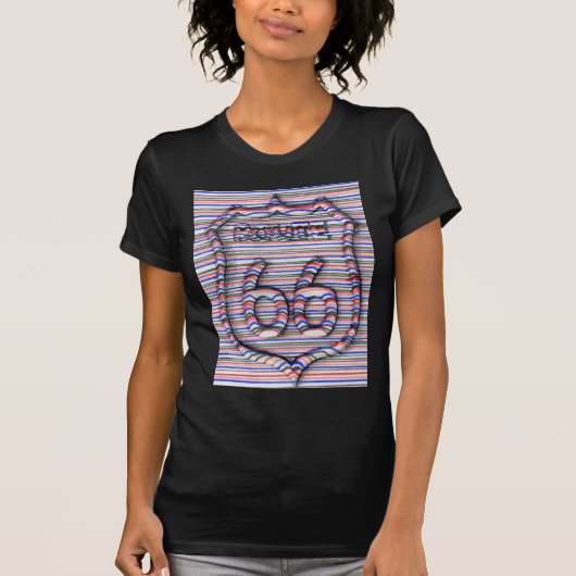route 66 3d line t-shirt (Voorkant)