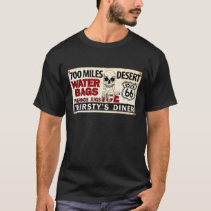 Route 66 - 700 mijl woestijn wegbord t-shirt