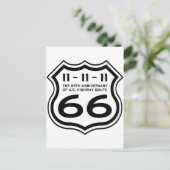 Route 66 85e Jubileum Logo Artikelen Briefkaart (Staand voorkant)