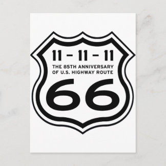 Route 66 85e Jubileum Logo Artikelen Briefkaart