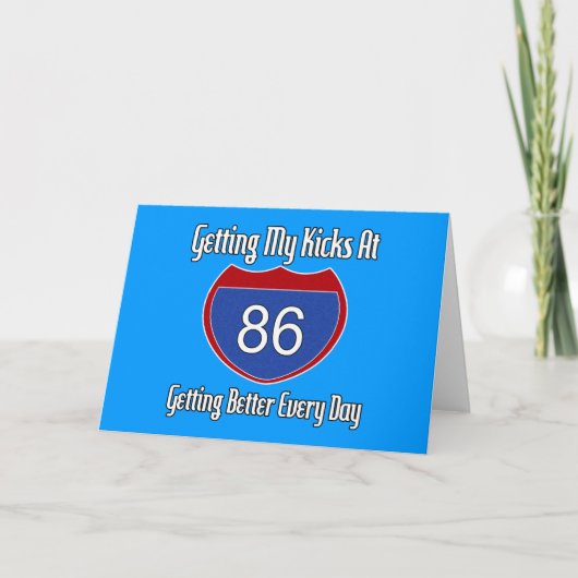 Route 66 86ste verjaardag kaart (Voorkant)