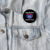 Route 66 88th Birthday Ronde Button 5,7 Cm (In situ)