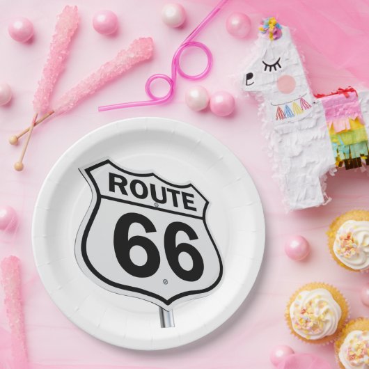 Route 66 9-inch bord (Feest)