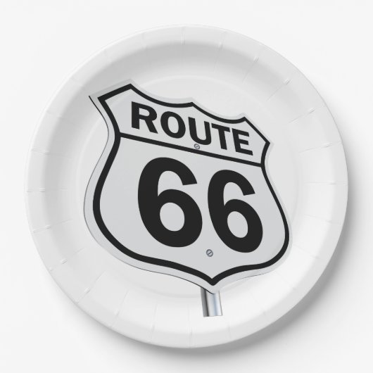 Route 66 9-inch bord (Voorkant)
