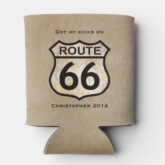Route 66 (aanpasbaar) blikjeskoeler (Achterkant)