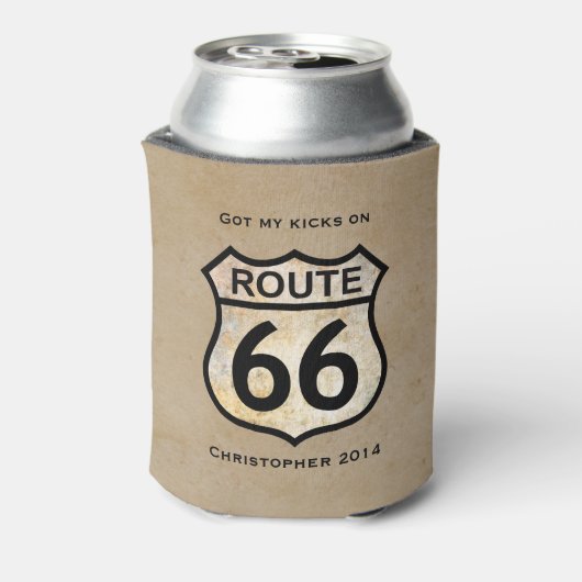 Route 66 (aanpasbaar) blikjeskoeler (Blikje Achterkant)