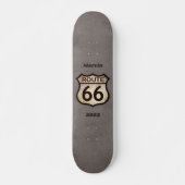 Route 66 (aanpasbaar) persoonlijk skateboard (Voorkant)
