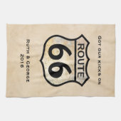 Route 66 (aanpasbaar) theedoek (Horizontaal)