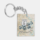 Route 66 acrylkeychain 15e sleutelhanger (Voorkant Links)