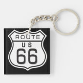 Route 66 acrylkeychain 15e sleutelhanger (Achterkant)