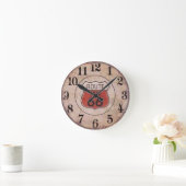 Route 66 Acrylwandklok Ronde Klok (Huis)