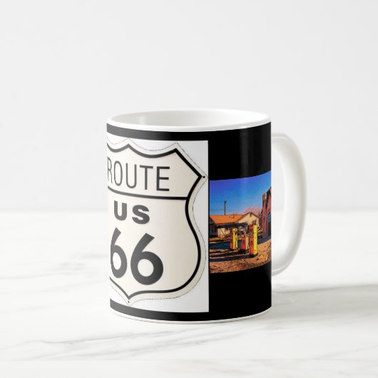 Route 66 Afbeelding Mok (Voorkant rechts)