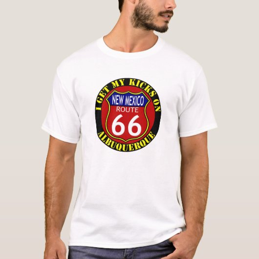 ROUTE 66 ALBUQUERQUE NIEUW MEXICO T-SHIRT (Voorkant)