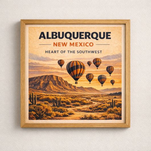 Route 66 Albuquerque Zuidwest-erfgoed Poster