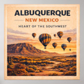Route 66 Albuquerque Zuidwest-erfgoed Poster (Voorkant)