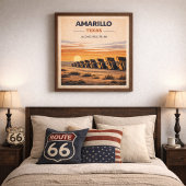 Route 66 Amarillo Texas Erfgoed Poster