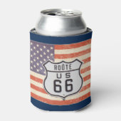 Route 66 American Flag Blikjeskoeler (Blikje Voorkant)