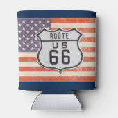 Route 66 American Flag Blikjeskoeler (Achterkant)