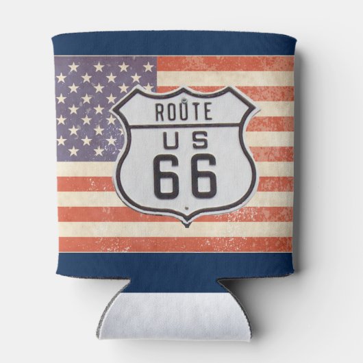 Route 66 American Flag Blikjeskoeler (Achterkant)