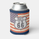 Route 66 American Flag Blikjeskoeler (Blikje Achterkant)