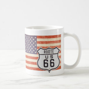 Route 66 American Flag Koffiemok