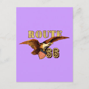 Route 66 American flag USA Bald Eagle Briefkaart